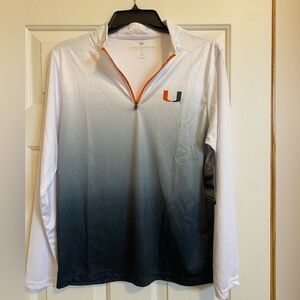 Miami Hurricanes Youth XL quarter-zip pullover